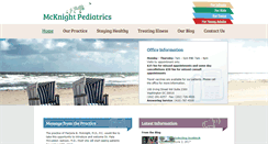 Desktop Screenshot of mcknightpediatrics.com